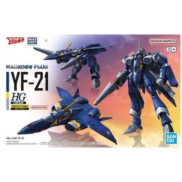BANDAI HG 1/100 超時空要塞 MACROSS PLUS YF-21 5066280
