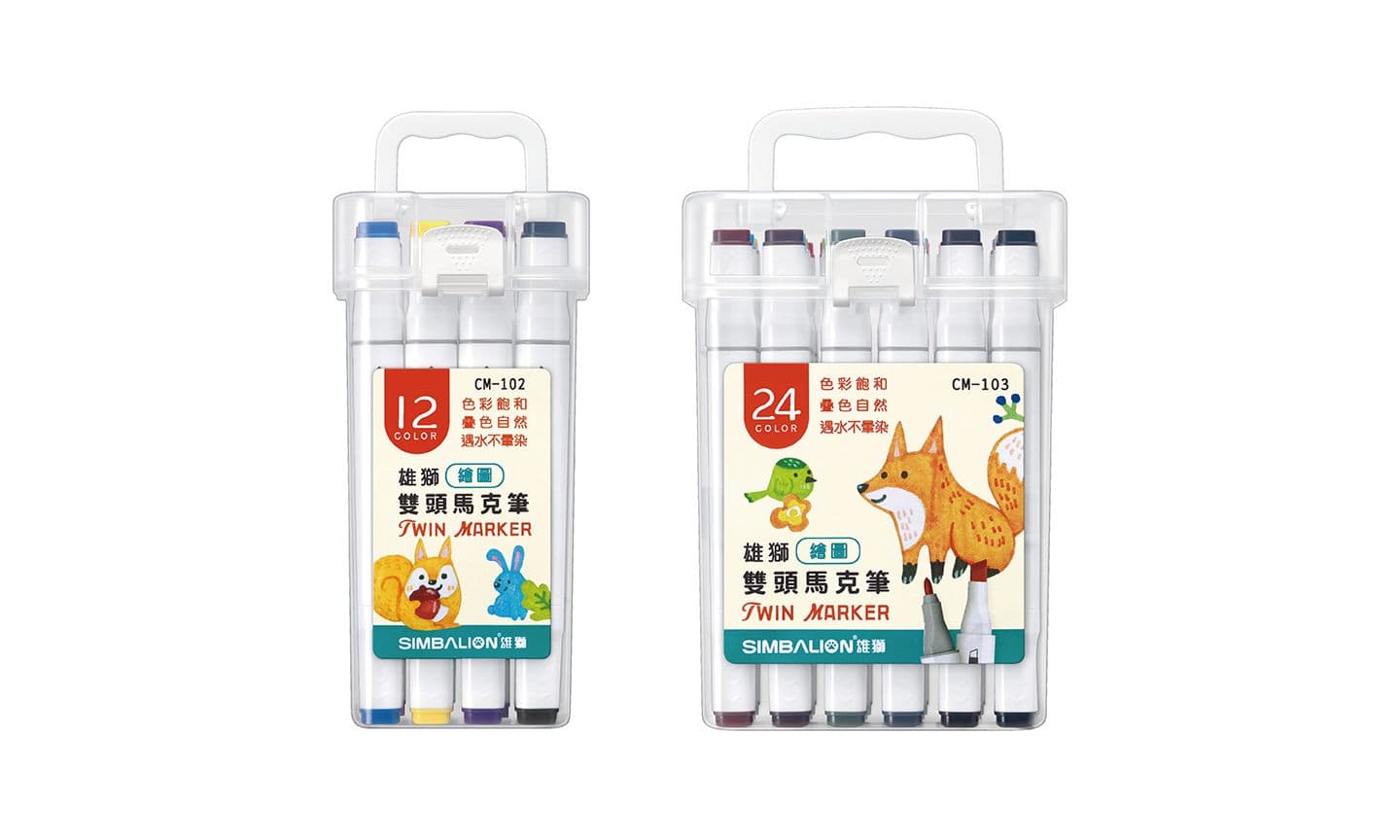 雄獅 繪圖雙頭馬克筆
