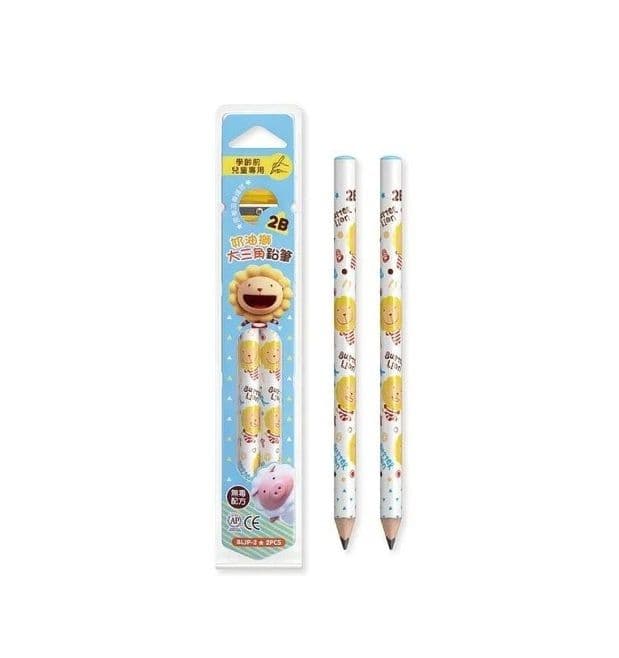 雄獅 奶油獅學齡前鉛筆 鉛筆x2/筆削  BLJP-2
