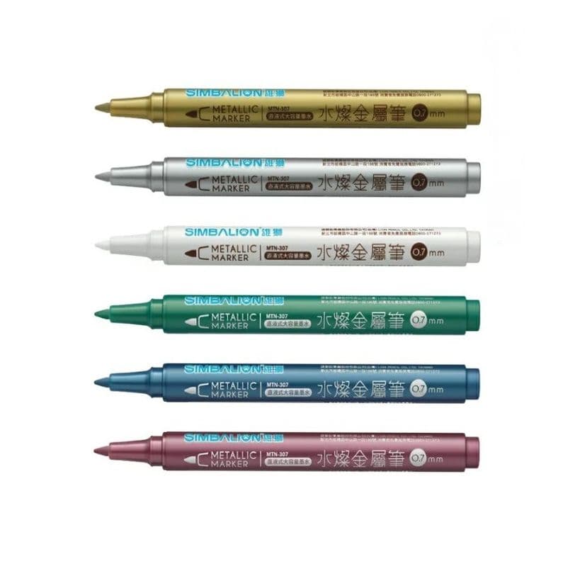 雄獅 直液式水燦金屬筆 0.7mm MTN-307