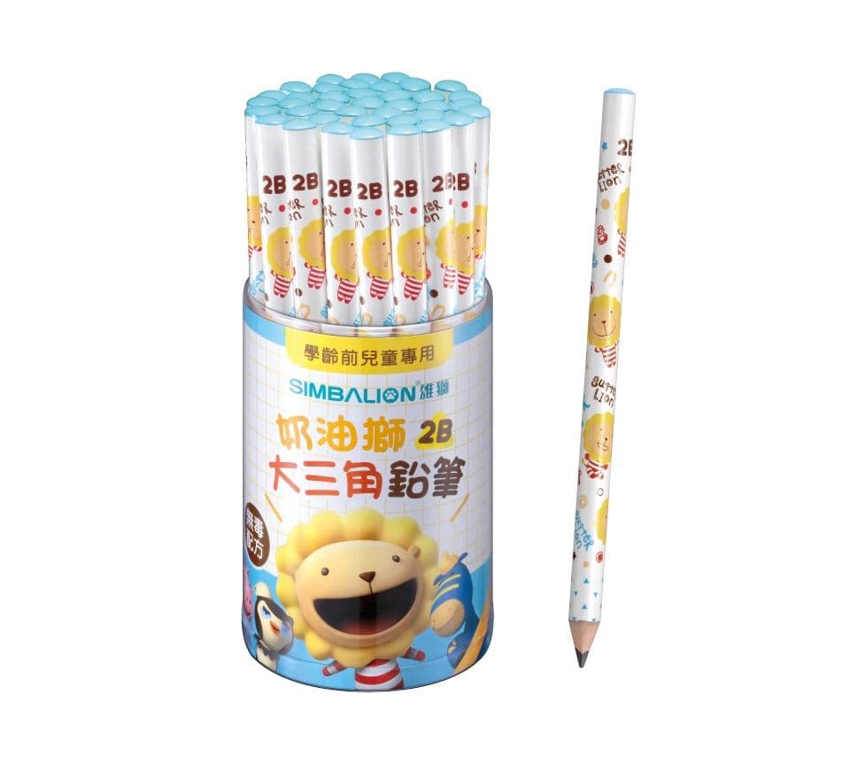 雄獅 PB-802 奶油獅2B大三角鉛筆 單支