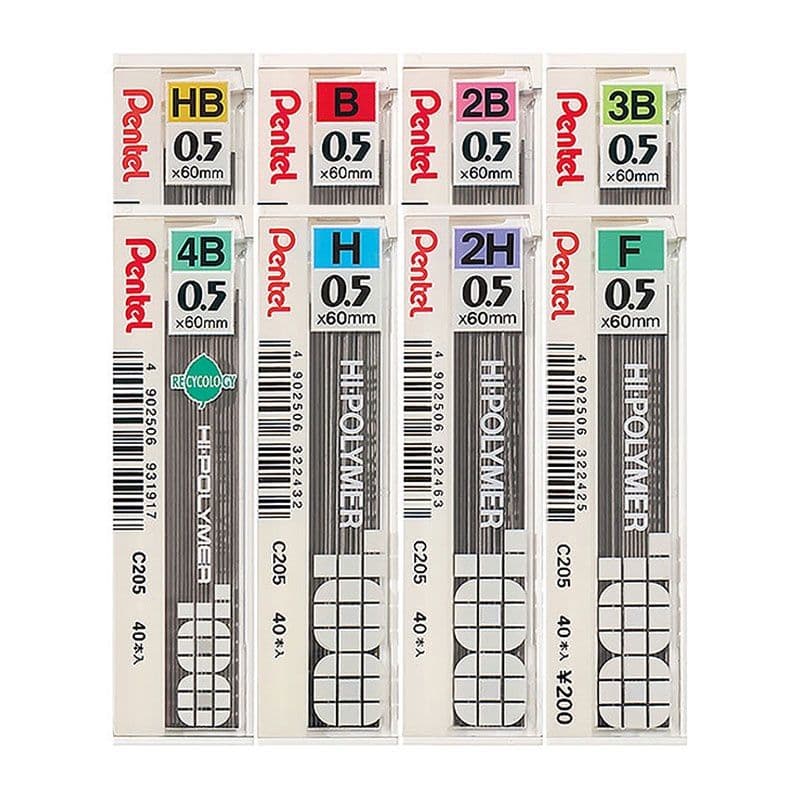 Pentel 飛龍 自動鉛筆專用筆芯 0.5mm C205