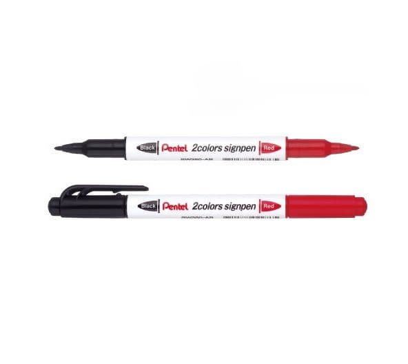 Pentel 飛龍 雙色簽字筆(黑+紅) SW380-AB