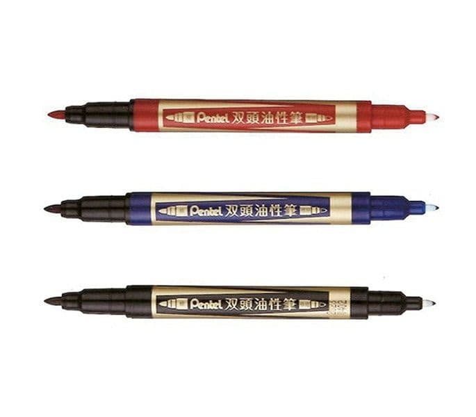 Pentel 飛龍 雙頭油性筆 N75W
