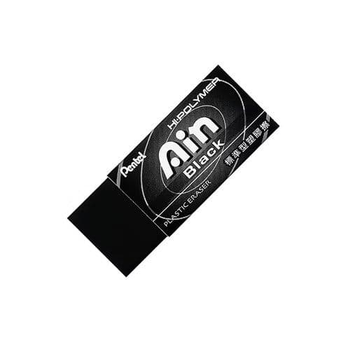 Pentel 飛龍 Ain 黑色標準型塑膠擦(小) ZEAH06AT