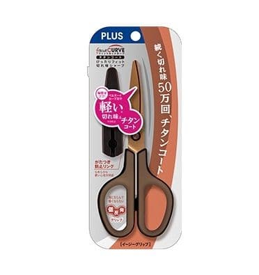 PLUS普樂士 30度弧線剪刀(鈦金屬附蓋) 34-767 SC-175ST