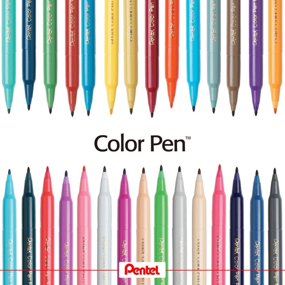 Pentel 飛龍 Color Pen Fine Point 細字彩色筆 36款 S360-T