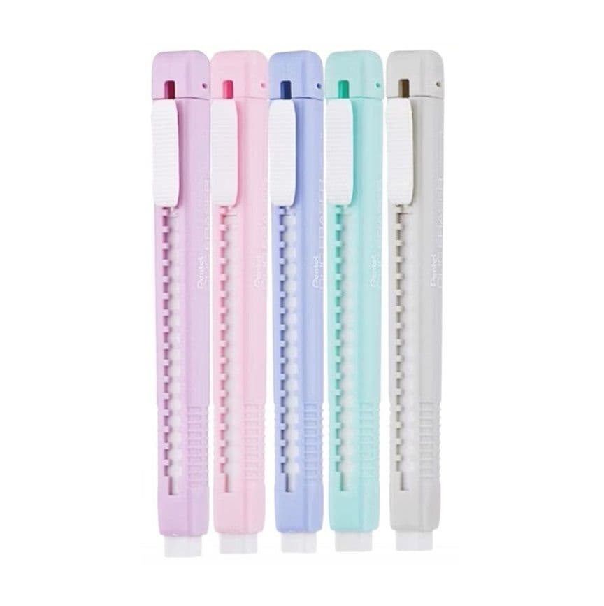 Pentel 飛龍 自動橡皮擦 筆型橡皮擦 柔色系 ZE80