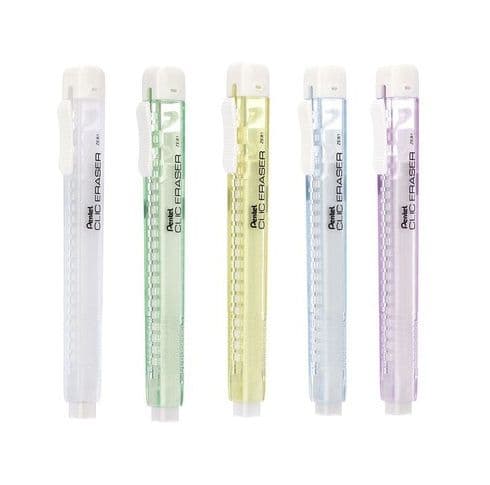 Pentel 飛龍 自動橡皮擦 筆型橡皮擦 晶透系 ZE81