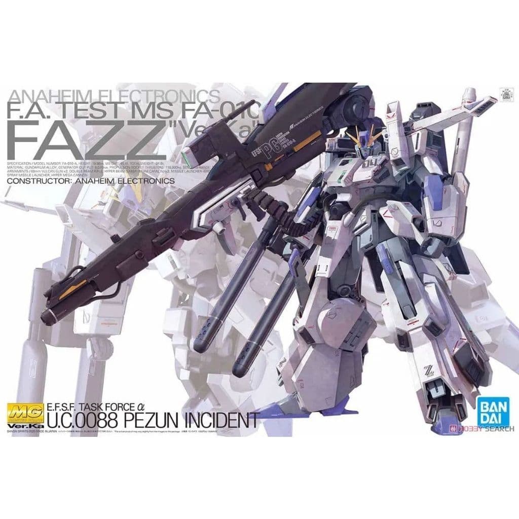 BANDAI MG 1/100 FA-010-A 鋼彈前哨戰 FAZZ Ver.Ka 5058880