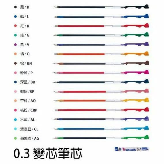 百樂 0.3 COLETO 超細變芯筆替芯 BLS-CLT3
