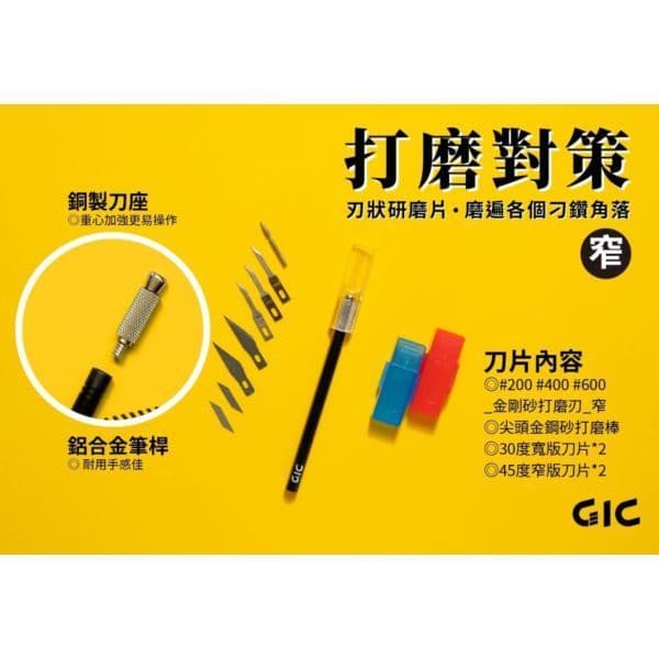 GIC GP-01 研磨筆刀 窄版 附刀具