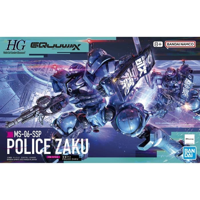 BANDAI HG 1/144 #02 GQuuuuuuX MS-06-SSP 軍警薩克 5068566