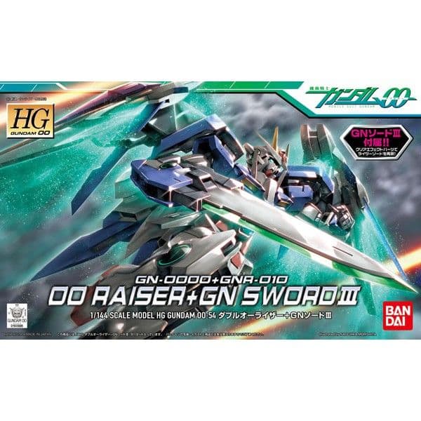 BANDAI HG00 1/144 #54 00強化+GN劍III 5057383